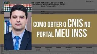 Como obter o CNIS no portal Meu INSS