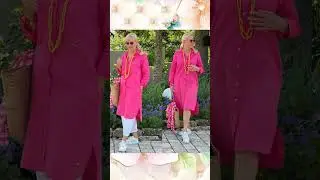 Платье-рубашка на лето-осень для женщин 55+/Shirt dress for women 55+#styleover60