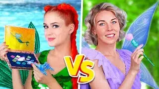 Makeup Challenge! 9 DIY Mermaid vs. Fairy Makeup Looks