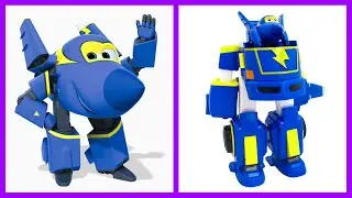 Super Wings Characters Transforming Robot