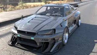 Cyberpunk 2077 - Next-Level Graphics Mods with Max Settings! | Nissan Skyline GTR R34 HYCADE Bodykit