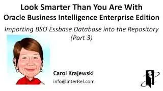 Importing BSO Essbase Database into the Repository with OBIEE (Part 3)