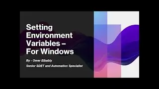 Setting NodeJs Environment Variables - In Arabic بالعربي