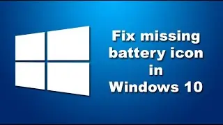 How to enable the charger icon on our windows laptop/computer
