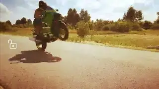 Kawasaki zx6r 636 Nauka jazdy na kole.
