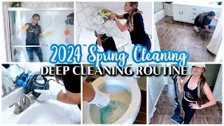 DEEP CLEAN WITH ME | HOW TO DEEP CLEAN FAST AND EASY | 2024 CLEANING MOTIVATION