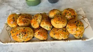 Mayasız Kolay Poğaça Tarifi / Maydanozlu Dereotlu Peynirli Kıyır Kıyır
