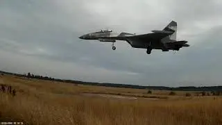 Су 35   Полёт 5   28 07  посадка с оторванной тягой ОВТ