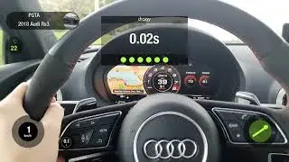 Audi RS3 Dragy motorsport measuring problem