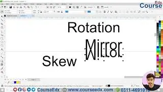 2a CorelDRAW Freehand Pick Tool & Free Transform Tool in Pashto | Complete Tutorial