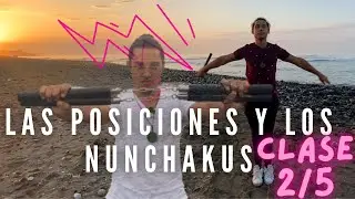 🈹 Clases con NUNCHAKUS de KUNG FU 🈹| Posiciones y Desplazamientos básicos 2/5