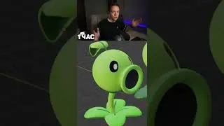 Горох из Plants VS Zombies в Blender 3D 