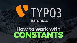 TYPO3 Tutorial: How to work with constants in Fluid and Backend
