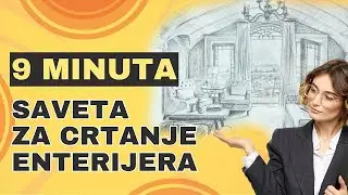 Saveti za crtanje enterijera ili linearna perspektiva s jednim očištem - korak po korak crtanje