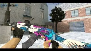 CS:GO  AK-47 | Blue Wolf  for CS 1.6