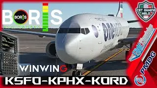🔴MSFS LIVE | *PRE-RELEASE* Boris Audio Works PMDG 737 Soundpack | NEW WINWING FMC |✈️KSFO-KPHX-KORD