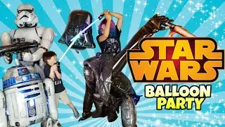STAR WARS Airwalker Balloon PARTY - Guess who is defective... 