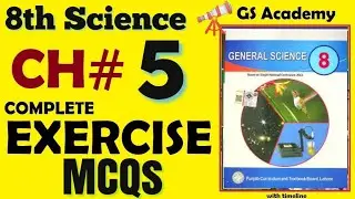 Exercise solution, chapter 5, periodic table, class 8 general science, 8th science, gs academy, ptb