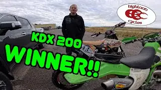 KDX 200 Winner | KDX 200 Giveaway Winner | Highland Cycles