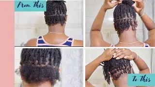 How To Install Micro locs on Short Hair | DIY Micro Locs on Short Fine Hair