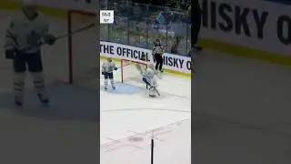 Woll with a HUGE SAVE on the Breakaway! 