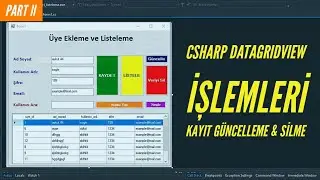 C# Database Operations - Delete and Update | PART #2