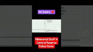 ❤️#Salary_Slip #1st_salary_of_CRPF_HCM Motivation for aspirants #crpfstatus #HCM_salary