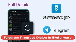 How to create Telegram Progress Dialog in Sketchware Pro