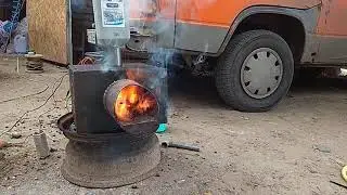 пеллетная горелка своими руками, холодный запуск