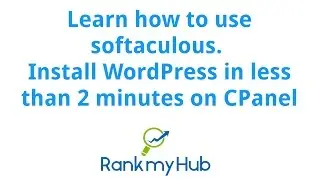 How to use softaculous for installing WordPress CMS