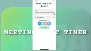 Meeting Cost Timer