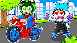 Rizzing Girls with the SPIDERMAN BIKE in Roblox Driving Empire!