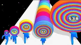 LAYER MAN 3D - ASMR Gameplay       ( Level Up Big Head Man Run )