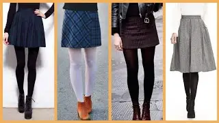 Latest Elegant most Beautiful Skirt designs With Tights for girls 2k20