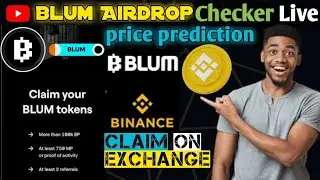 😎Blum airdrop 🚀Claim token in exchange Blum airdrop listing date and price 💰prediction|Blum airdrop💲