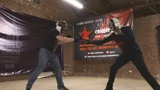 Идеальный ножевой бой. 5:0 за 50 секунд. 100% результативных атак.