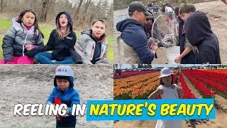 Reeling in Nature's Beauty: Fishing and Flower Farm Vlog Adventure | Familia Pekson