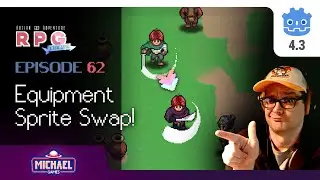 Equipment System Part 4 - Sprite Swap // E62 // Make a 2D Action & Adventure RPG in Godot 4