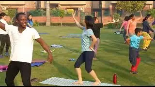Zumba Style Yoga - with foreign deligation  Mongolia, Russia, Tajakistan and Myanmar