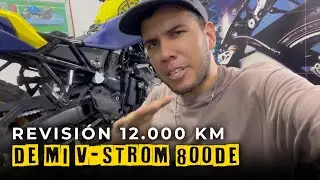 Revision completa de los 12.000 KM de mi MOTO ⚡V-Strom 800DE⚡
