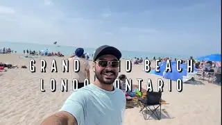 One of the best beach near London Ontario ! pani bohot thanda c 🥶