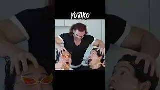 Yujiro takes @ohiofinalboss. and @BayashiTV_ nachos! 👹 #yujirohanma