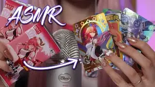 ASMR ✨ Collectible Genshin Impact cards unboxing ❤️ Sanya ASMR