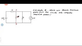 13: maximum power transfer theorm solved problem
