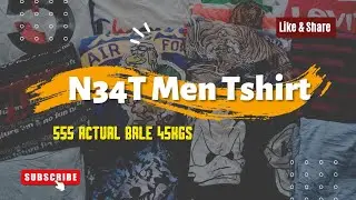 N34T Men Tshirt Actual Bale 45kgs (555)