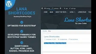 Lana Shortcodes - WordPress Plugin by Lana Codes