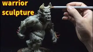 Clay gladiator sculpture,Clay warrior model | Thân ích Official