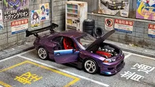 custom hot wheels nissan skyline r33 fatboi body kit