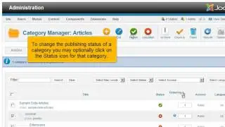 How to use the Category Manager in Joomla