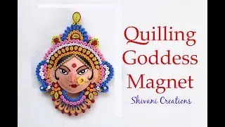 Quilling Goddess Magnet/ Quilled Durga